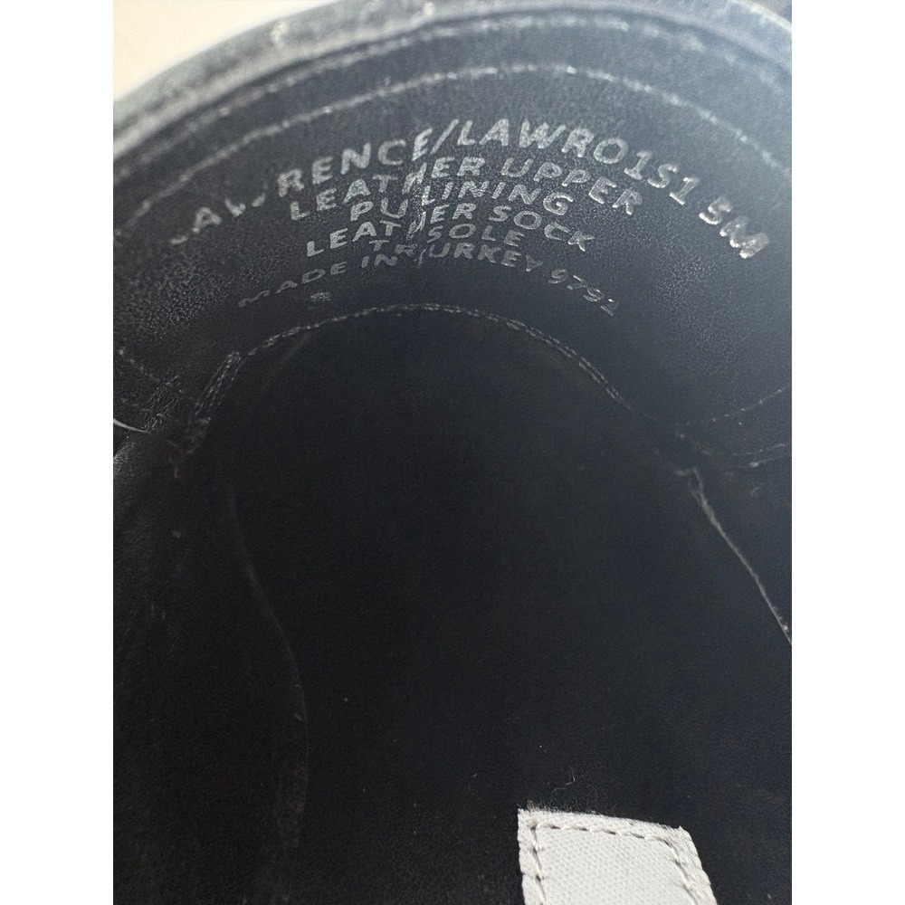 Steve Madden Lawrence Black Leather Chunky Platform Loafers Y2K Academia Sz 5 - Picture 6 of 10